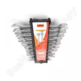 Набор гаечных двусторонних ключей hortz 10шт. 6-30 в клипсе hor 125950