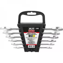 Набор гаечных рожковых ключей на держателе avs 8-19 мм 6 предметов k1n6p a07619s