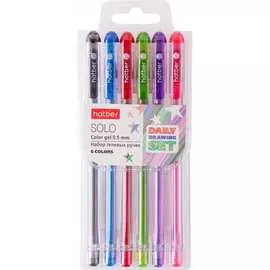 Набор гелевых ручек Hatber