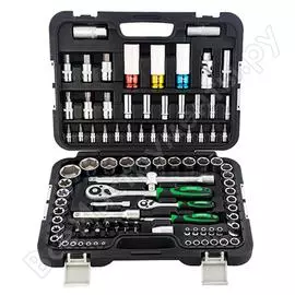 Набор головок 1/4” и 1/2” 98 предметов hitachi htc-774004