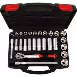 Набор головок дюймовых и аксессуаров AmPro