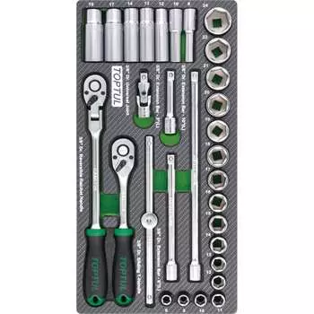 Набор головок и аксессуаров TOPTUL GEA3005