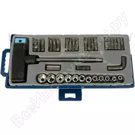 Набор головок и бит (т-образная ручка, 36 предметов) kroft 203036