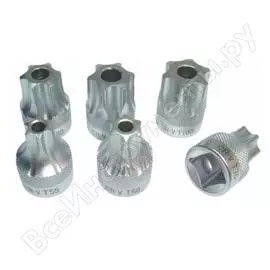 Набор головок torx коротких 1/2" dr станкоимпорт ka-1334