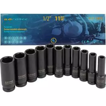 Набор головок ударных iLOFORCE IF-4117-5MPB(52561)