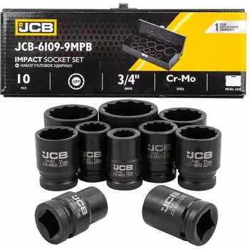 Набор головок ударных JCB JCB-6109-9MPB(61733)