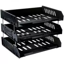 Набор горизонтальных лотков для бумаг Стамм Сити ЛТ560