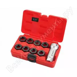 Набор инструмента для восстановления внешней резьбы оси шруса 9 предметов aist 79320509 00-00019655