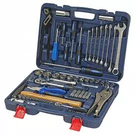 Набор инструмента, dr 6-гранный 72 предмета пластиковый кейс koruda kr-tk72