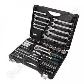 Набор инструмента rockforce 1/2 и 1/4 dr 6-гранный s/l 82 предметов rf-4821-7