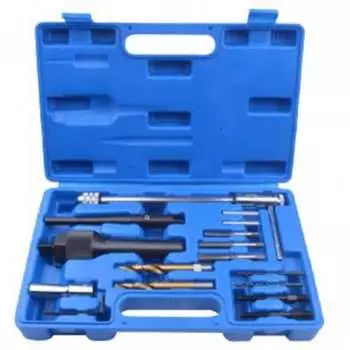 Набор инструментов для извлечения свечей накаливания и реставрации резьбы Rockforce