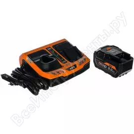 Набор из аккумулятора и зарядного устройства setl1890rhdblk aeg 4932464232