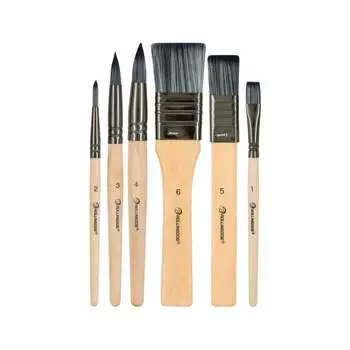 Набор кистей для рисования гуашью, акварелью, акрилом Rollingdog RollingDesign 814621