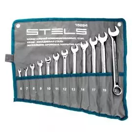 Набор комбинированных ключей STELS 15284