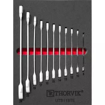 Набор ключей комбинированных трещоточных THORVIK UTS11STE 53589