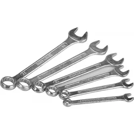 Набор ключей россия "механик" комбинированные оцинкованные 6-14 мм 6 шт. 27016-h6