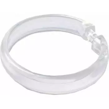 Набор колец для шторы в ванную комнату IDDIS Transparent RID010P