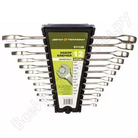 Набор комбинированных дюймовых ключей 12 шт холдер дт/10 дело техники 511128