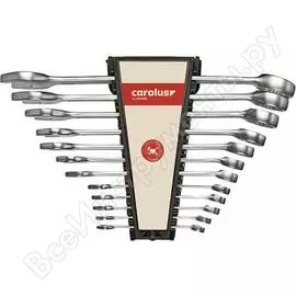 Набор комбинированных гаечных ключей 8-19 мм 8шт carolus 1694634