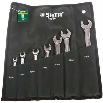 Набор комбинированных ключей 7шт sata 09036