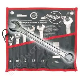 Набор комбинированных ключей 8-17мм 6 предметов aist 0011406вx-m 00-00009902