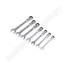 Набор комбинированных ключей kamasa tools с храповым механизмом, гибкие, 10-19 мм k 2823