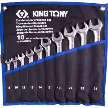 Набор комбинированных ключей KING TONY 12D10MRN
