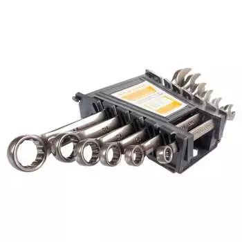 Набор комбинированных ключей santool 6-17 мм черный никель 6 предметов 031654-606-017