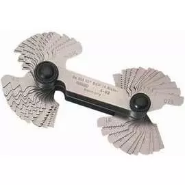 Набор комбинированных резьбовых шаблонов для дюймовой и метрической резьбы CNIC 4-62 38502