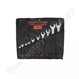 Набор комбинированных сатинированных ключей hortz 10шт. 10-30 hor 116211