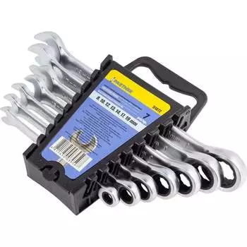 Набор комбинированных трещоточных ключей Partner PA-51072(51368)