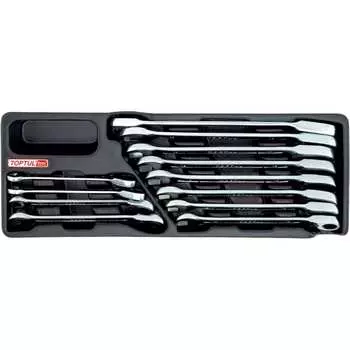 Набор комбинированных трещоточных ключей TOPTUL GAAT1205