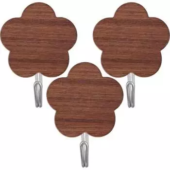 Набор крючков МУЛЬТИДОМ Вуд цветок VL27-78