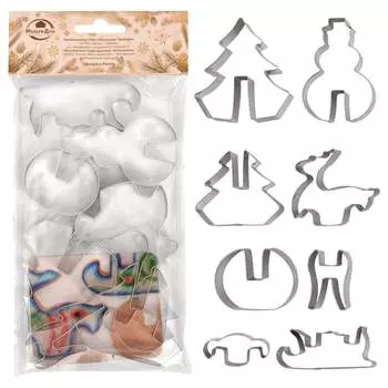 Набор кулинарных форм МУЛЬТИДОМ Новогодний сюрприз VL2-74