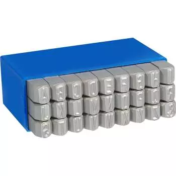 Набор латинских буквенных клейм MASUS 10656