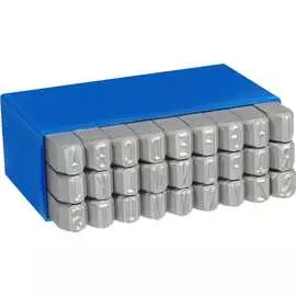 Набор латинских буквенных клейм MASUS 10655