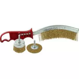Набор латунированных щеток для дрели Pobedit 2134004