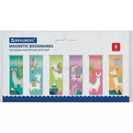 Набор магнитных закладок для книг BRAUBERG ANIMALS 113176