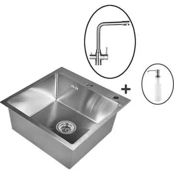 Набор мойка WISENT WGS35050/W405A/W4355-3/WGER010