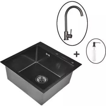 Набор мойка WISENT WGS35050B/WGER019B/W405B/W4998-3-U