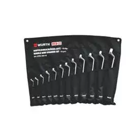 Набор накидных двойных изогнутых ключей Wurth