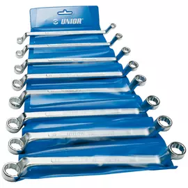 Набор накидных ключей unior с изгибом, в пластиковом футляре, 6 предметов 6-17мм 3838909005409