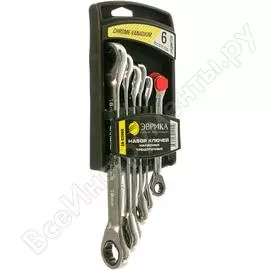 Набор накидных трещоточных ключей Эврика ER-62006