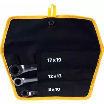 Набор накидных трещоточных ключей Inforce