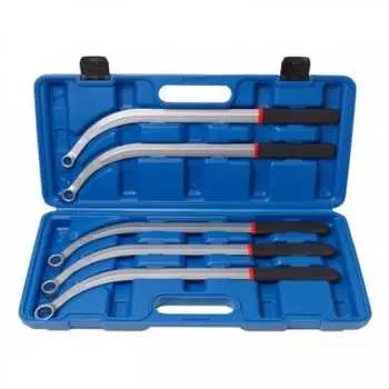 Набор накидных удлиненных изогнутых ключей 5 предметов rockforce rf-50511