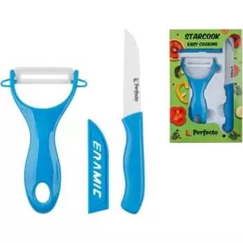 Набор ножей PERFECTO LINEA голубой Starcook 21-002012