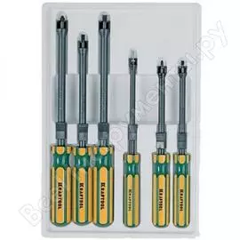 Набор отверток expert с держателем kraftool 26173-h6