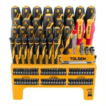 Набор отверток и вставок (бит) TOLSEN GRIPro 20185