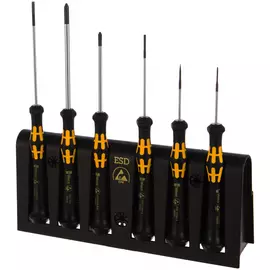 Набор отверток wera a/6 electronics screwdriver set+rack 6 шт. we-030170