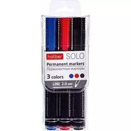 Набор перманентных маркеров Hatber Solo 066138